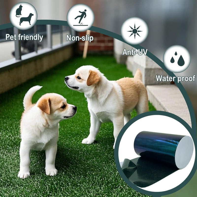 ARRYNTHEON Turf Tape Artificial Grass Tape Self Adhesive Turf Seam Tape for Artificial Turf, Tape for Connecting Fake Grass Carpet, Indoor Outdoor Lawn Mat Rug (6in x 16.4ft Double-Sided) - Image 4